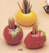 Strawberry, Lemon, Apple Toothpick Holder