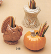 Turkey, Corn Stack, Pumpkin Toothpick Holder